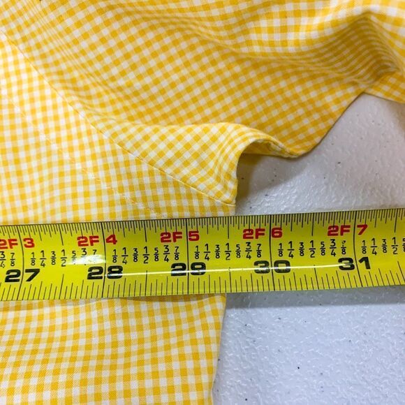 VTG Ralph Lauren Blake Shirt Mens Extra Large Yellow Check Casual Preppy FIT BIG - Picture 9 of 10